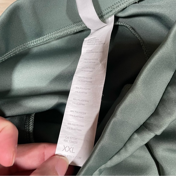 Fabletics Plush Interlock Wide Leg Pant Green - Word once - XXL - Picture 5 of 6